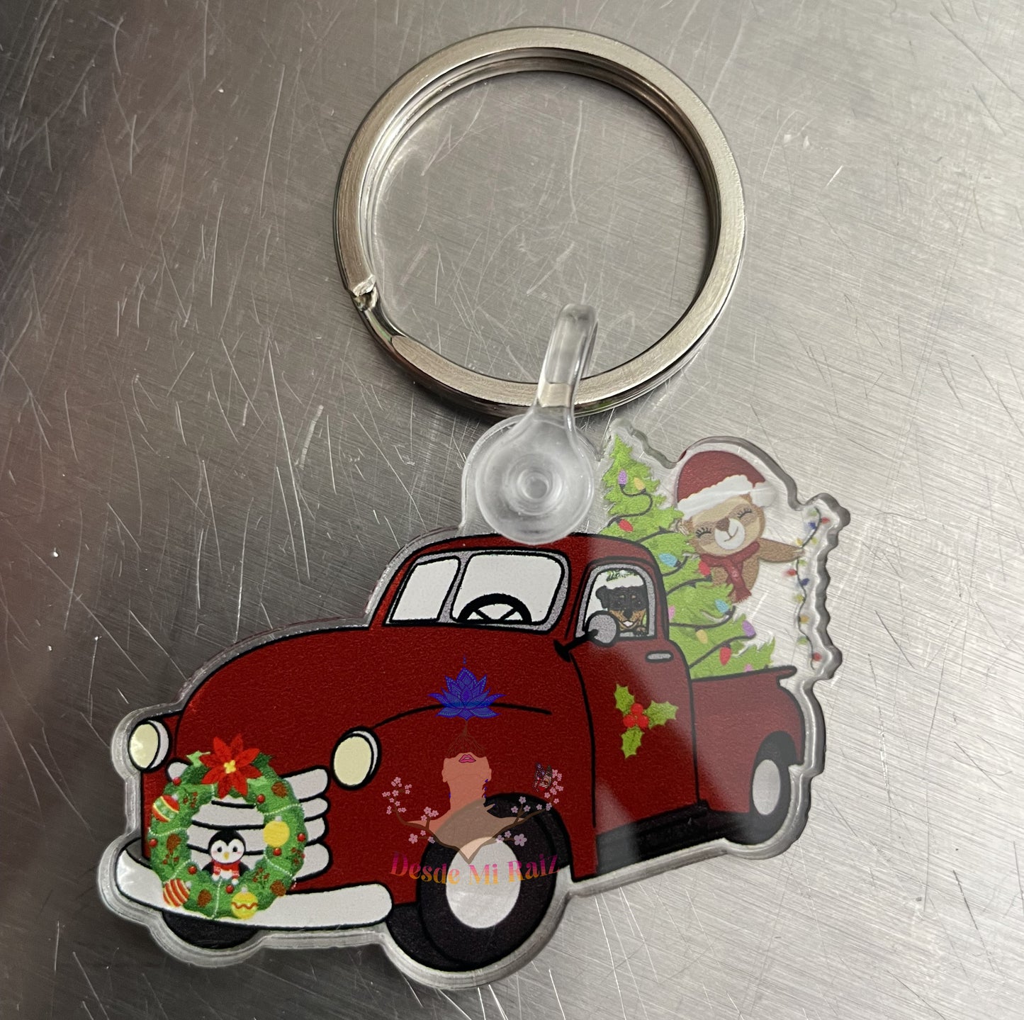 Holiday Ride Keychain