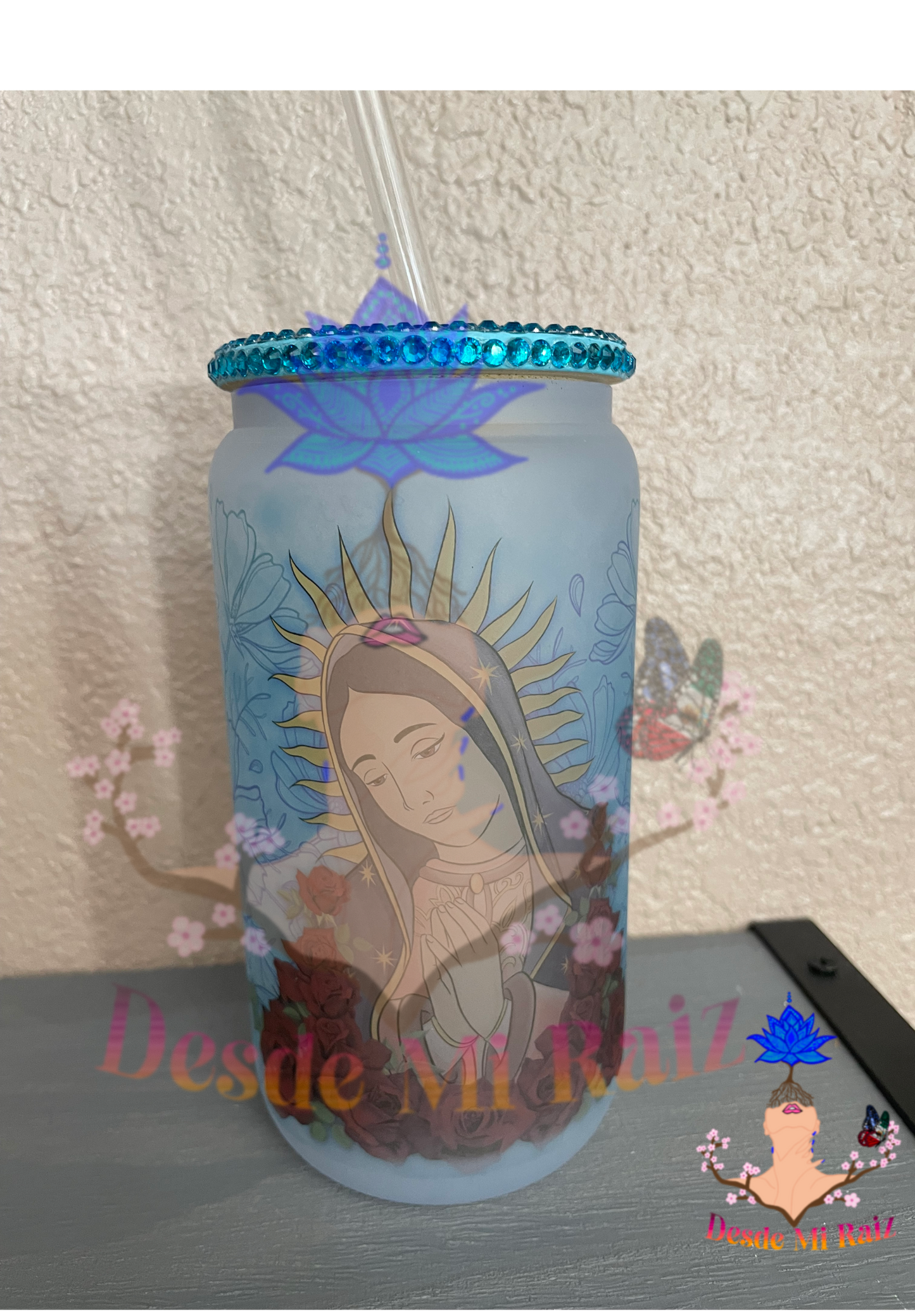 Virgencita Glass Cup