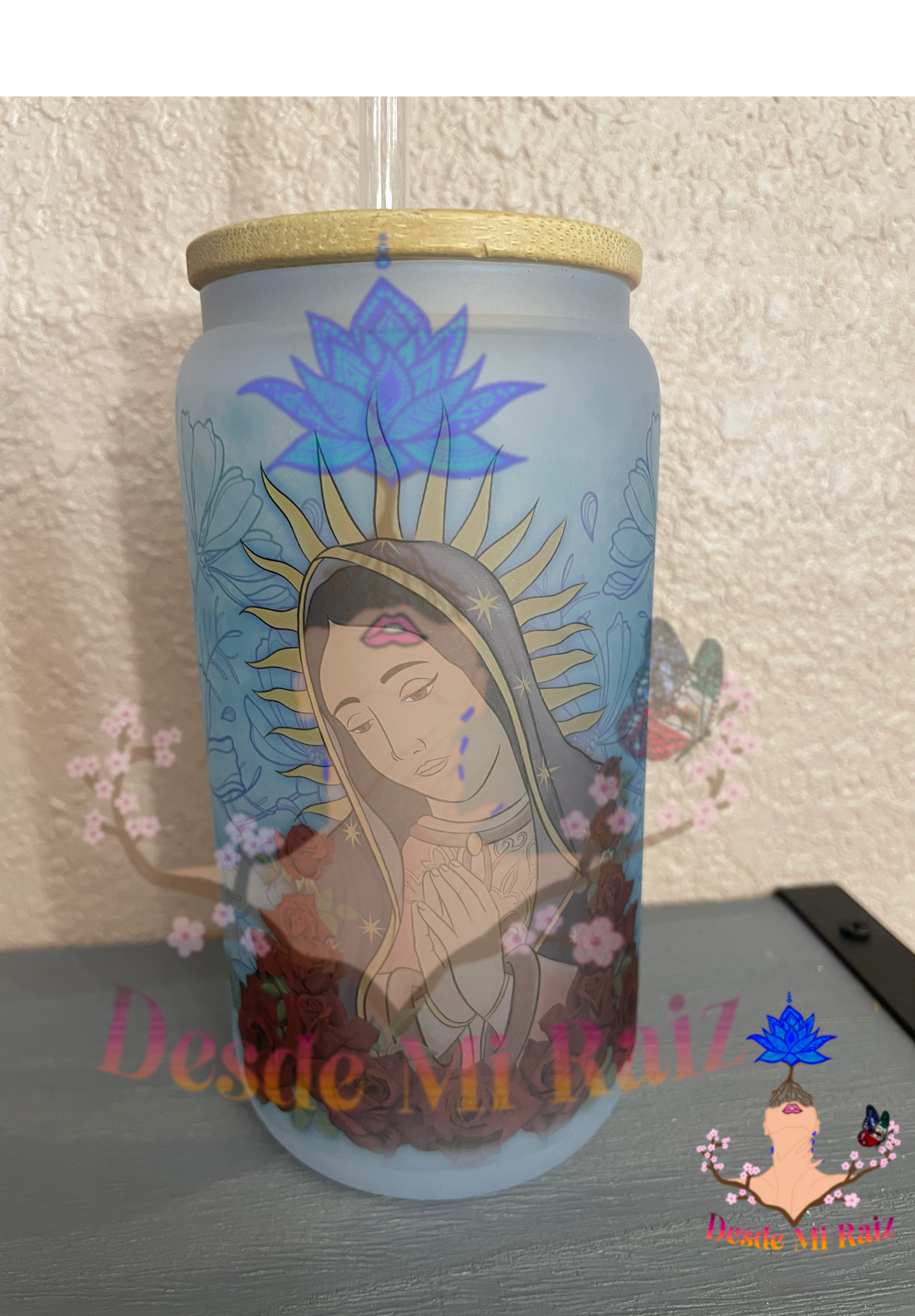 Virgencita Glass Cup