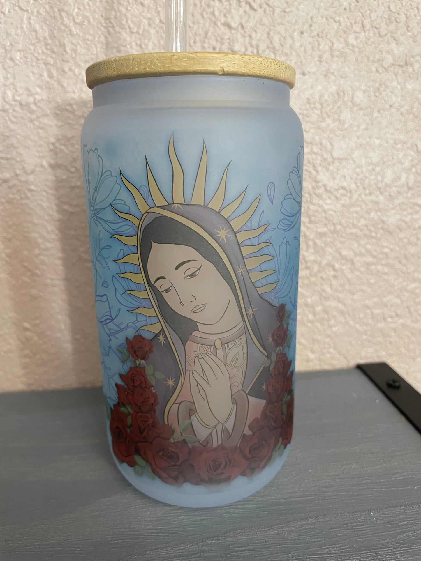 Virgencita Glass Cup