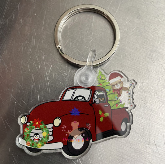 Holiday Ride Keychain